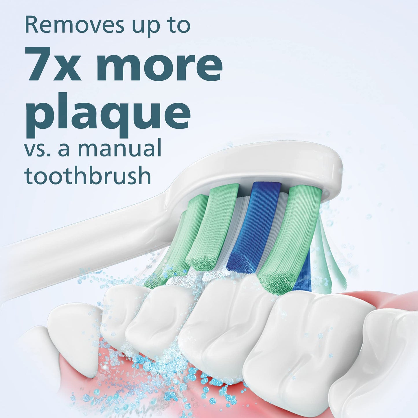 Philips Sonicare 4100 Rechargeable Electric Toothbrush, with Pressure Sensor, 2 Intensity Settings, SmarTimer and QuadPacer, 14-Day Battery Life, White, Model HX3681/23