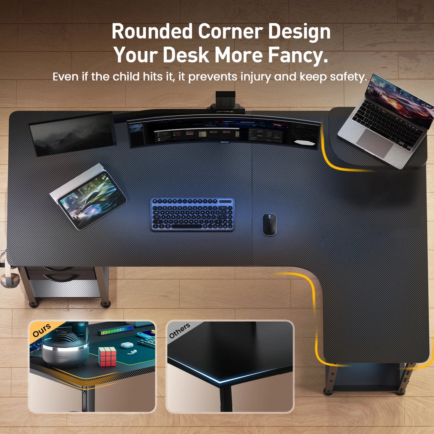 L-Shape Gaming Desk