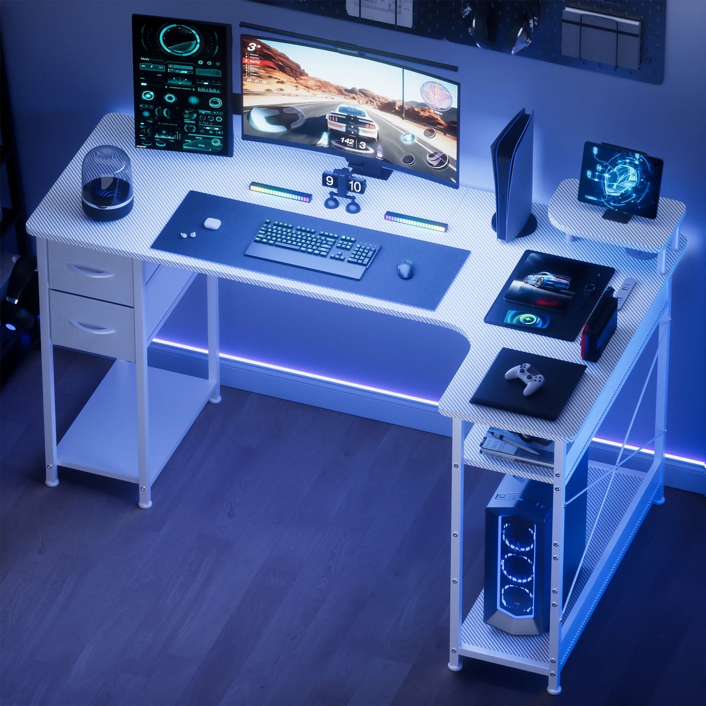 L-Shape Gaming Desk