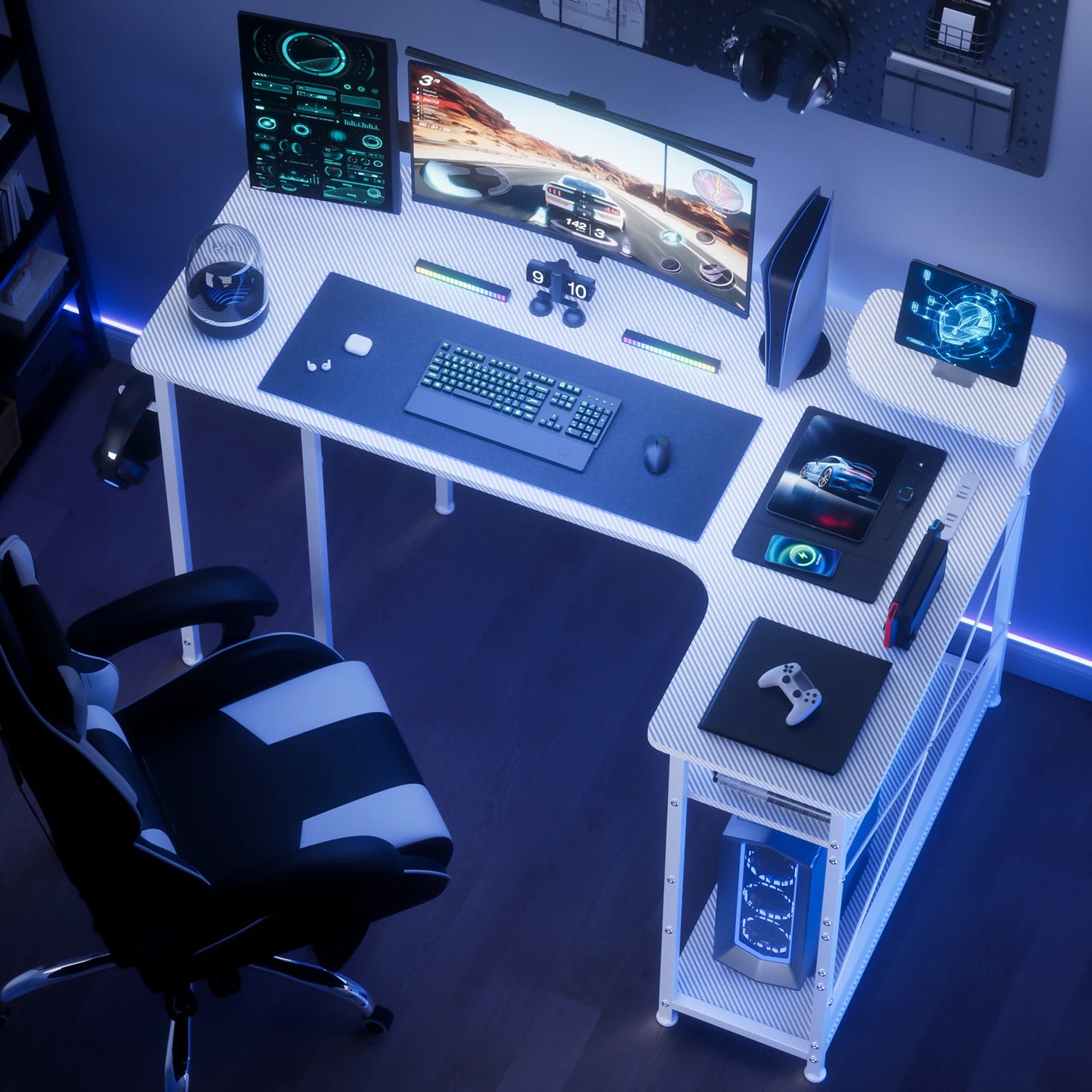 L-Shape Gaming Desk