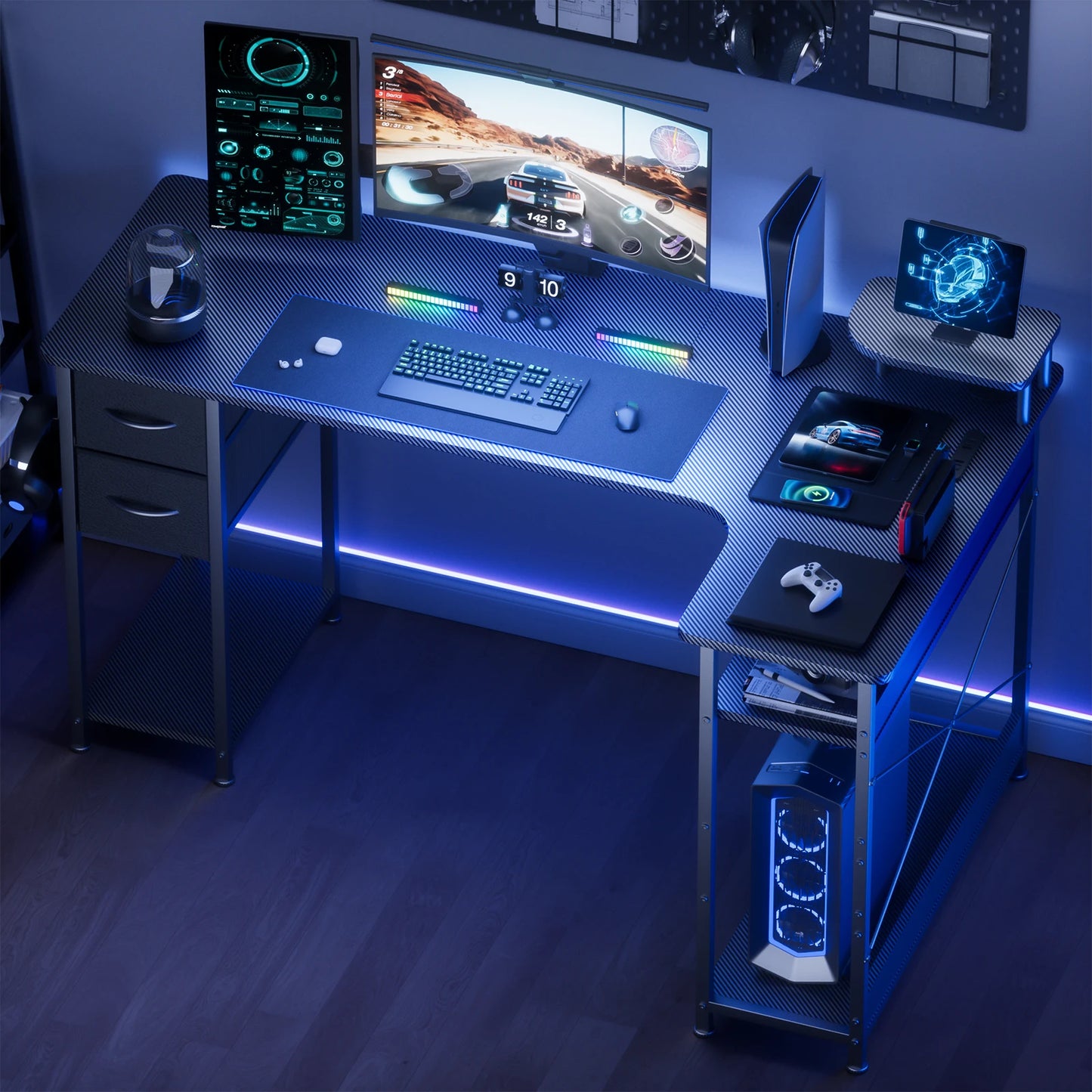 L-Shape Gaming Desk