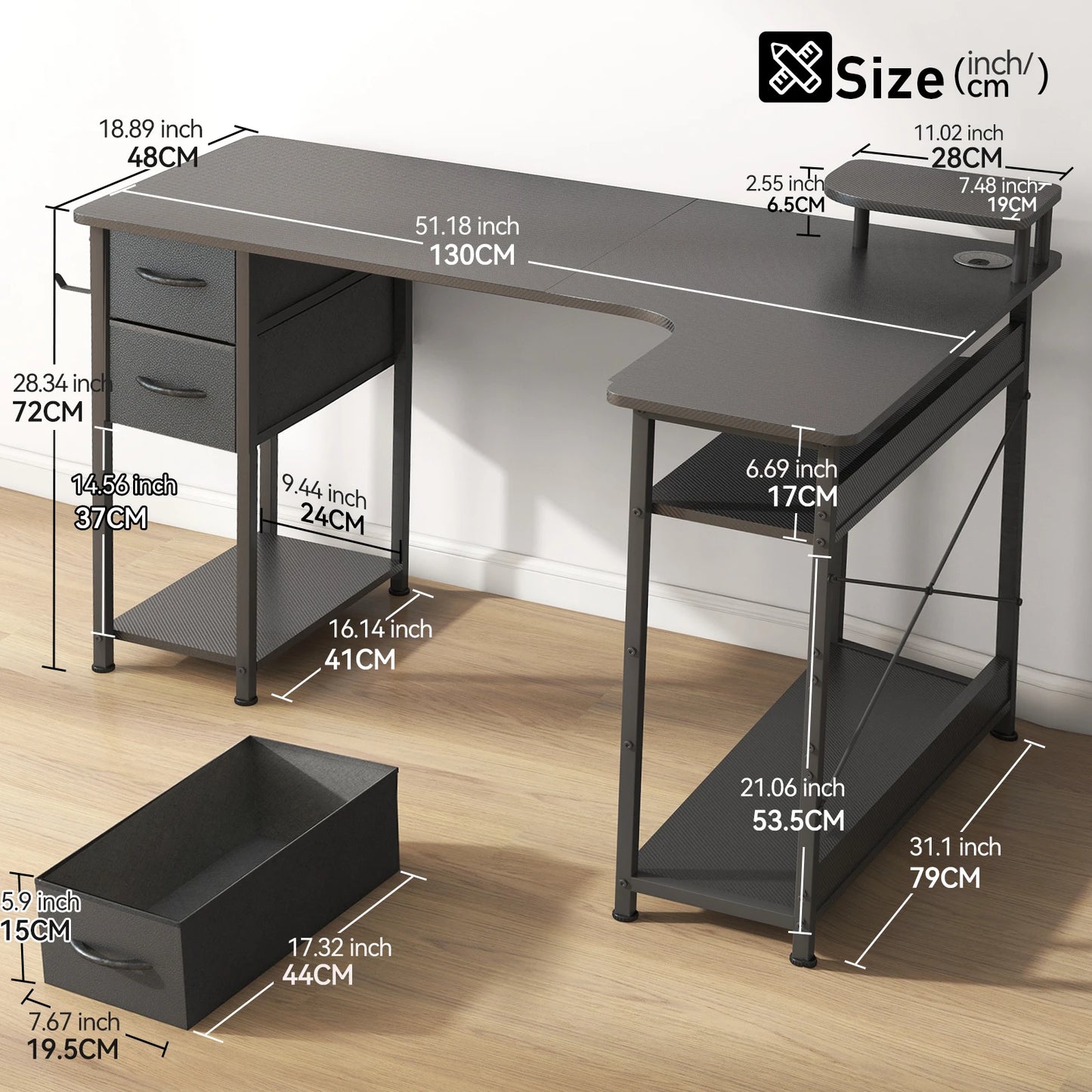 L-Shape Gaming Desk
