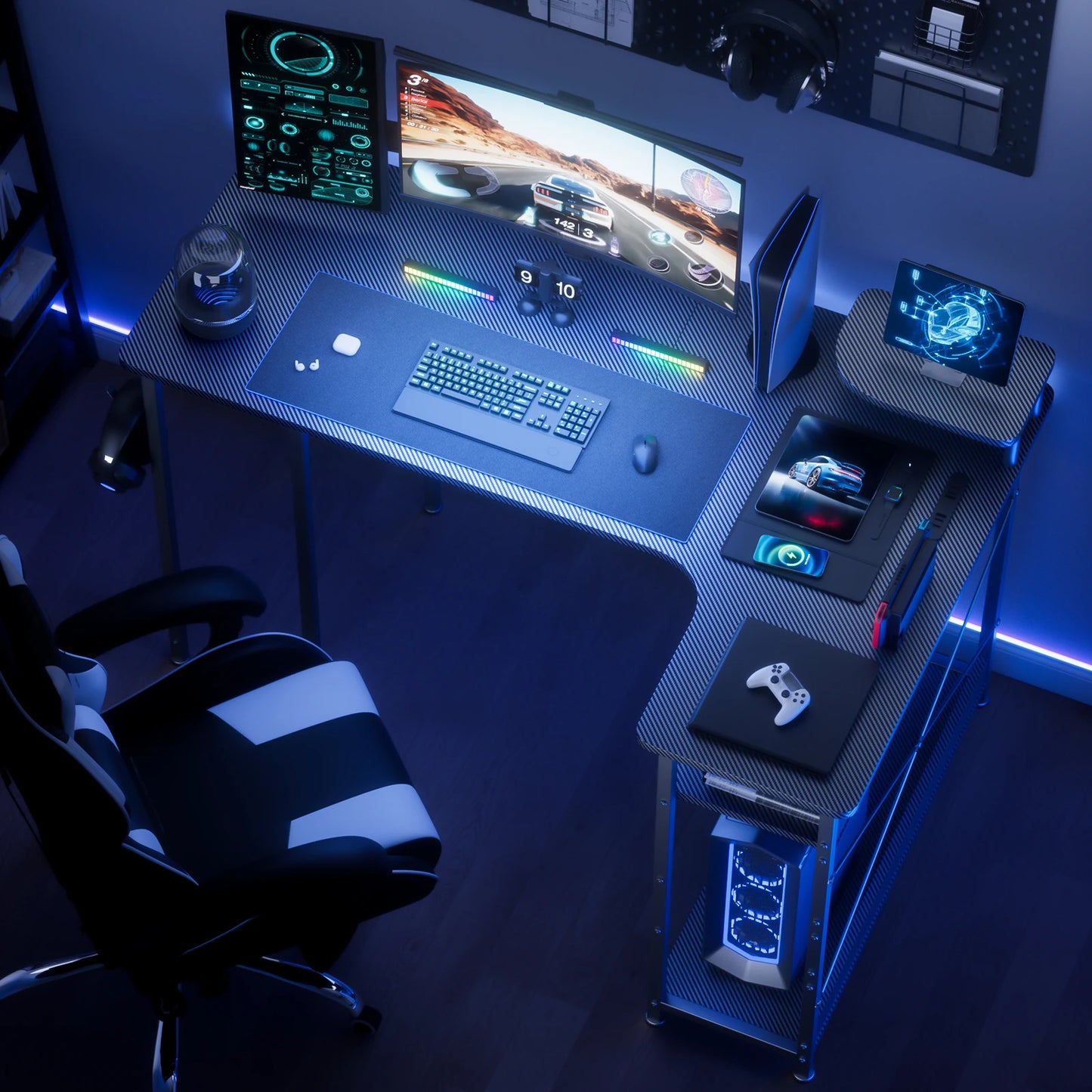 L-Shape Gaming Desk
