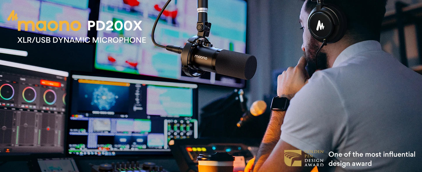 Maono XLR/USB Dynamic Microphone\
