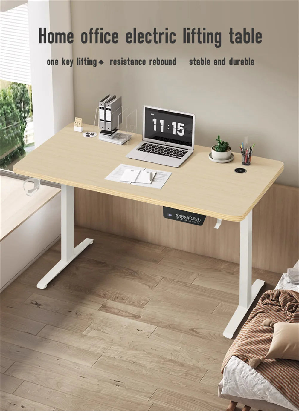 Height Adjustable Computer Desk