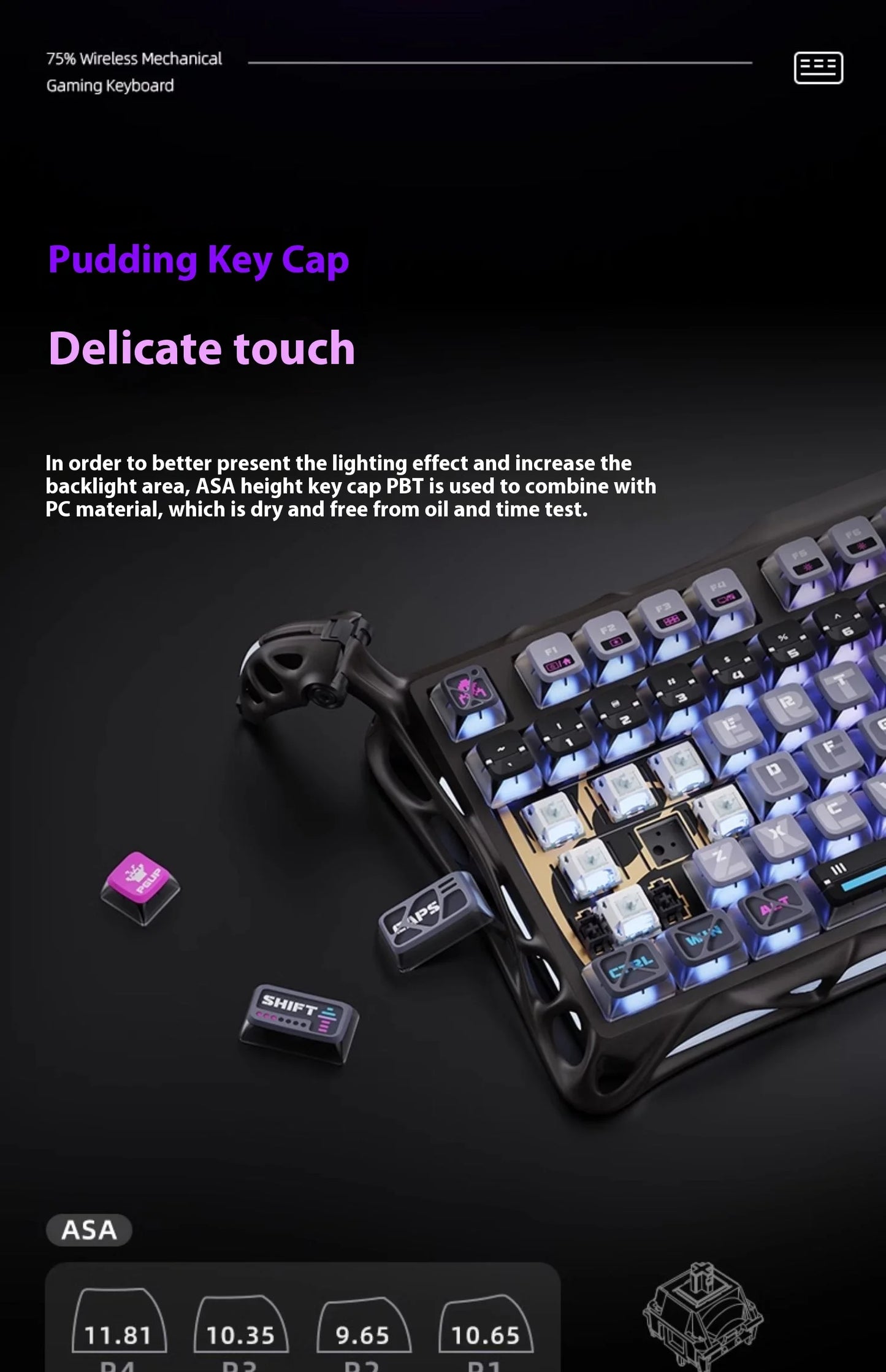 GravaStar 75k1pro Esports Gaming Mechanical Keyboard
