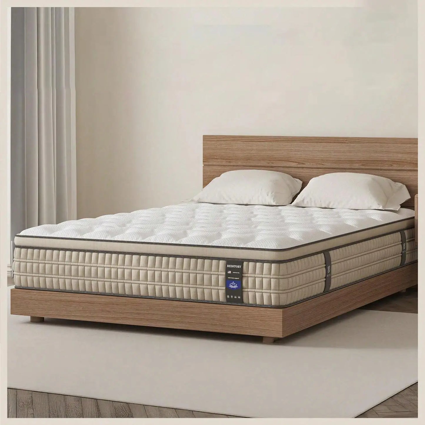 12 Inch Full/King Hybrid Gel Memory Foam Mattress