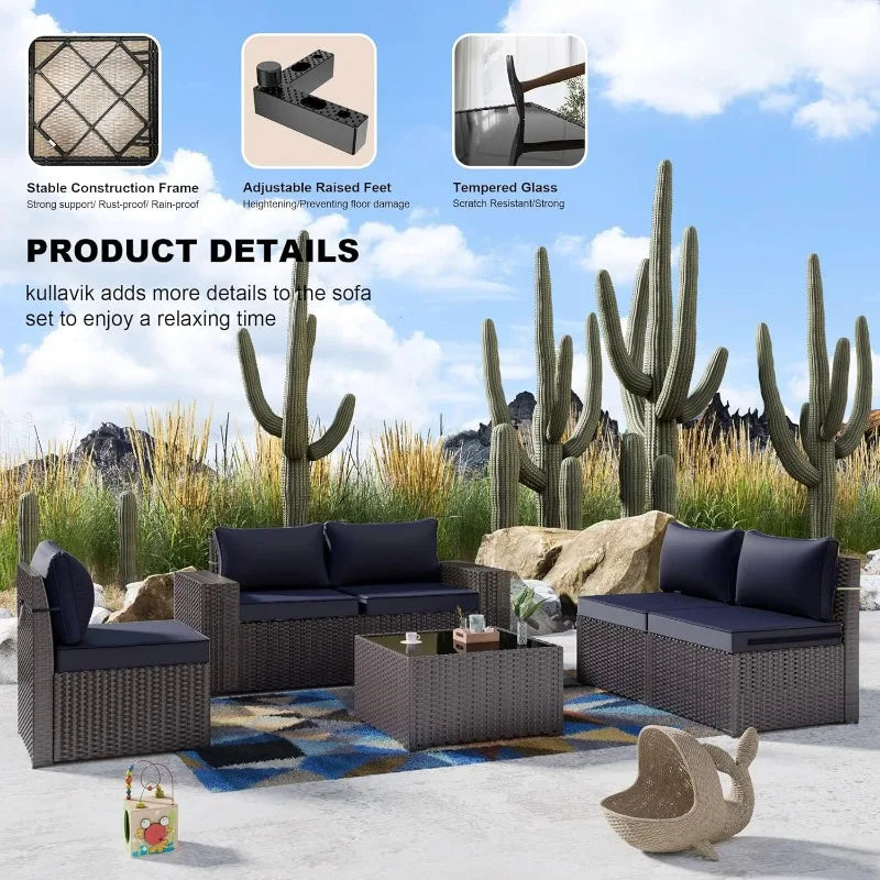 Kullavik 6PCS Outdoor Patio Furniture Set