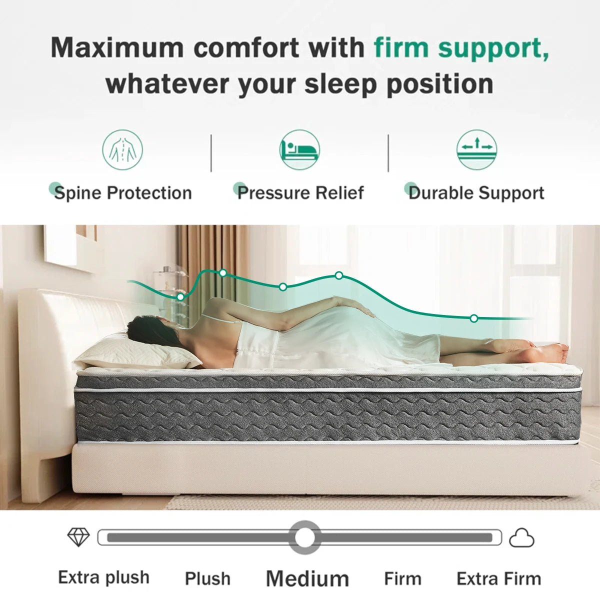 Queen Size Hybrid Mattress