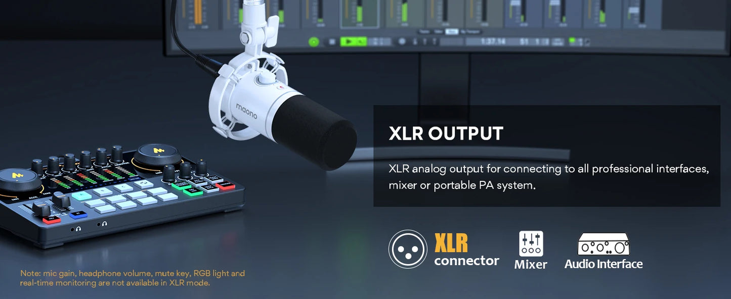 Maono XLR/USB Dynamic Microphone\
