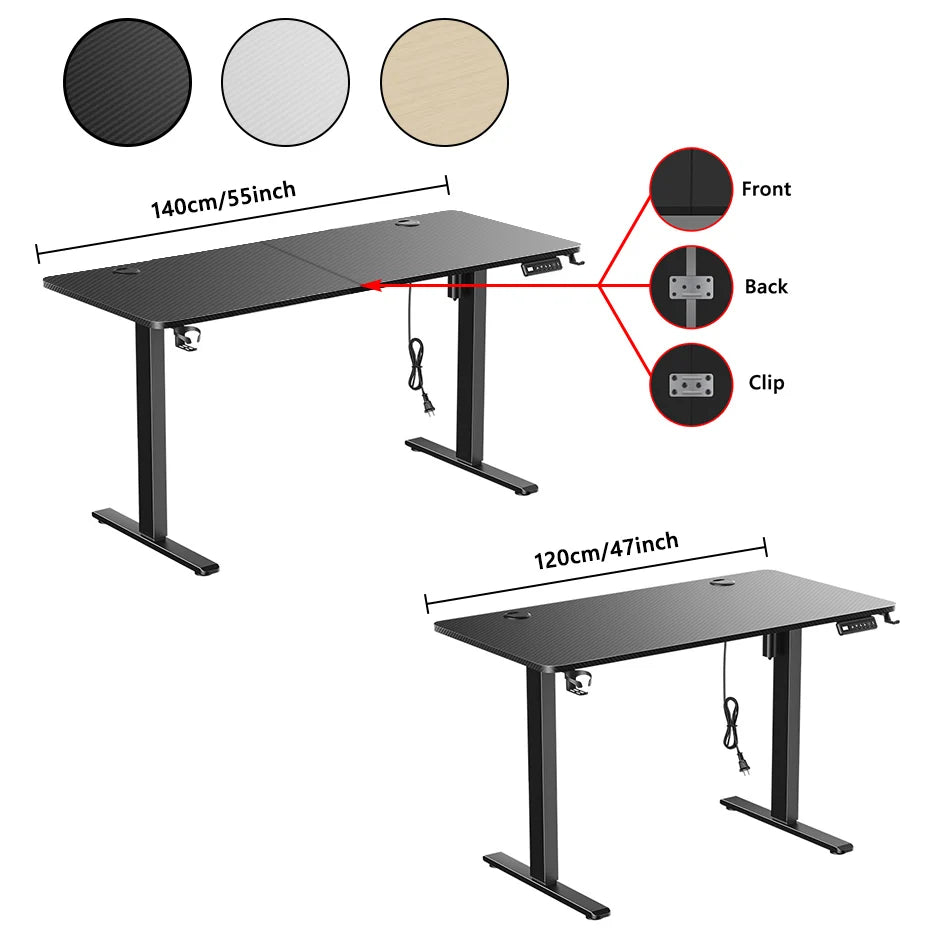 Height Adjustable Computer Desk