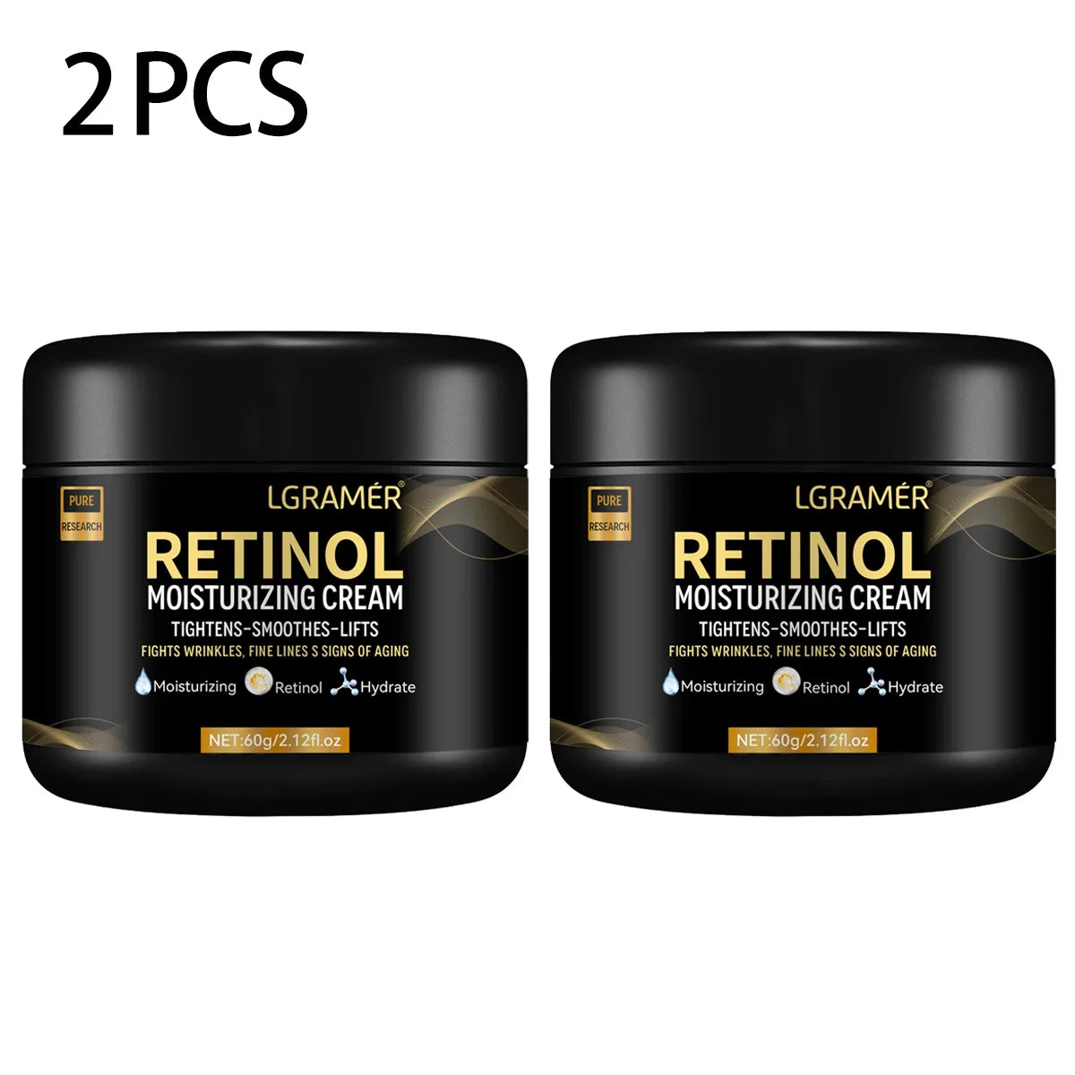 Men's Retinol Face Moisturizer - Anti-Aging Cream for Wrinkles & Fine Lines