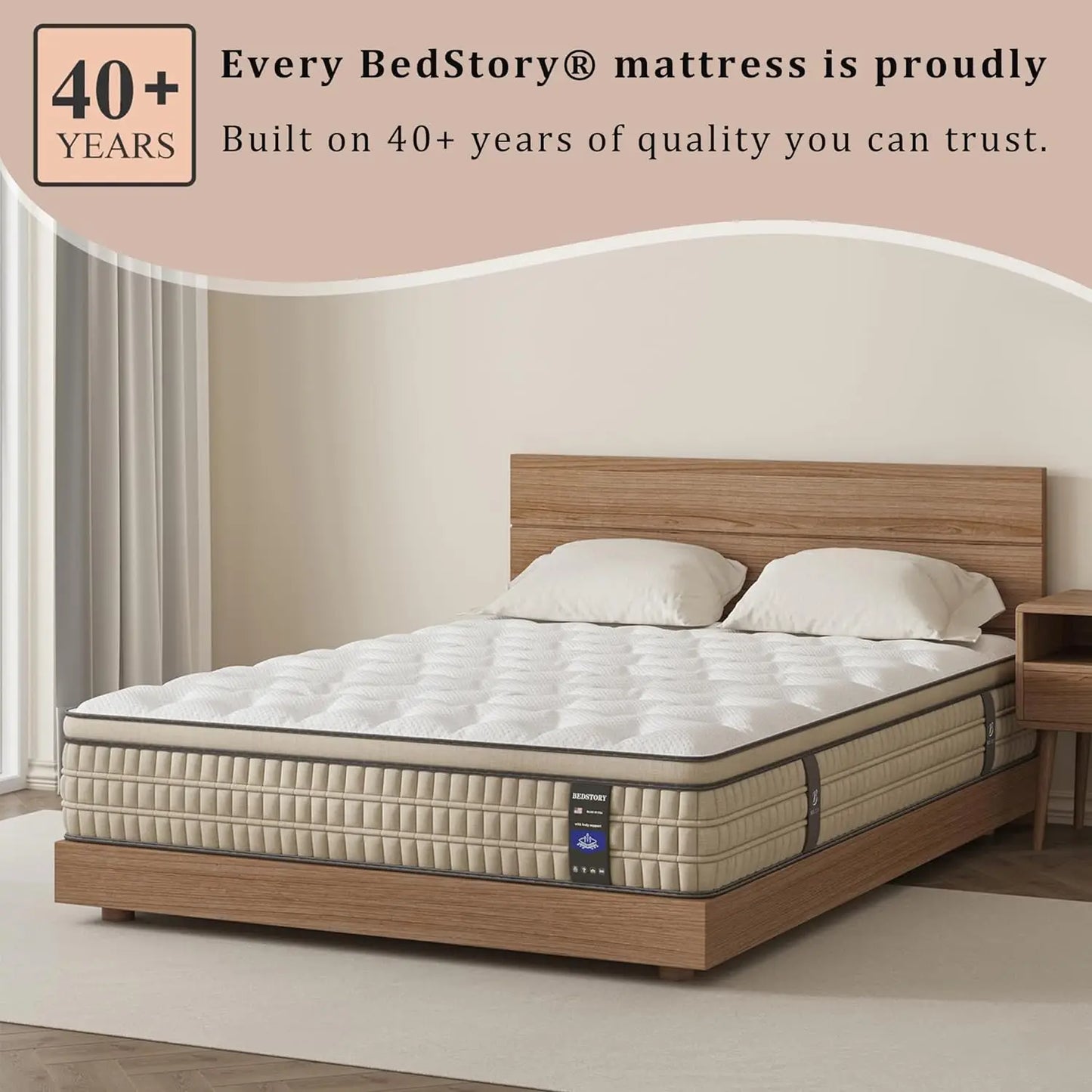 12 Inch Full/King Hybrid Gel Memory Foam Mattress