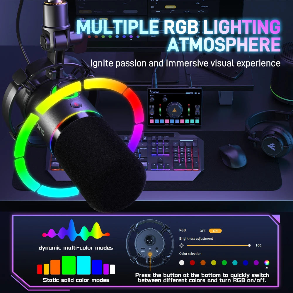 Maono XLR/USB Dynamic Microphone\