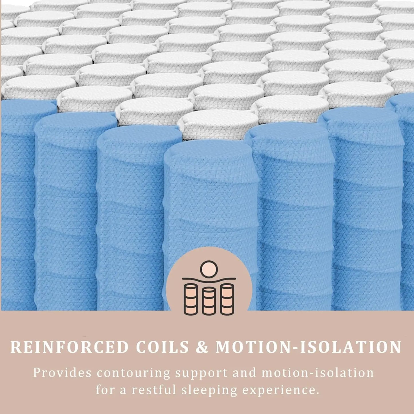 12 Inch Full/King Hybrid Gel Memory Foam Mattress
