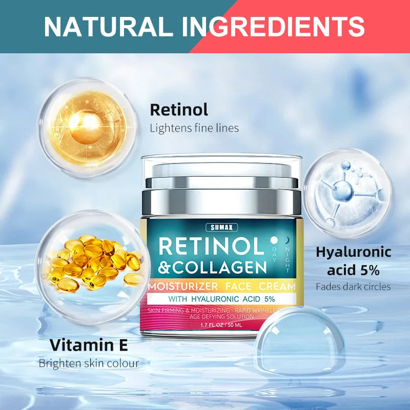 Retinol Moisturizing Anti Aging Wrinkle Remover Face Cream