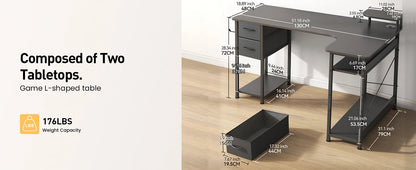 L-Shape Gaming Desk