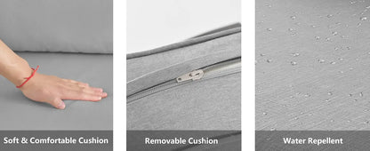 Aluminum Patio Furniture Set with Fire Pit Table