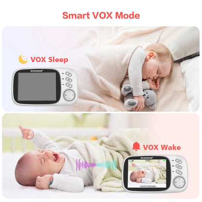 VB603 3.2" Wireless Video Baby Monitor - Night Vision, Two-Way Audio & Security Camera
