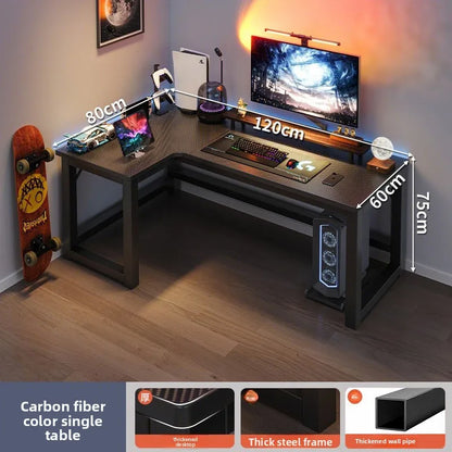 Premium Corner Computer Desk - Space-Saving Home Office Workstation