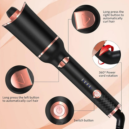 TINSOL Auto-Rotating Air Curling Iron - Professional Ceramic Hair Styling Tool