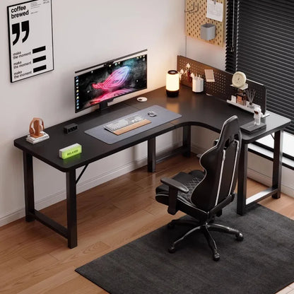 Premium Corner Computer Desk - Space-Saving Home Office Workstation