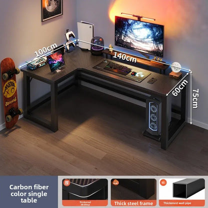 Premium Corner Computer Desk - Space-Saving Home Office Workstation