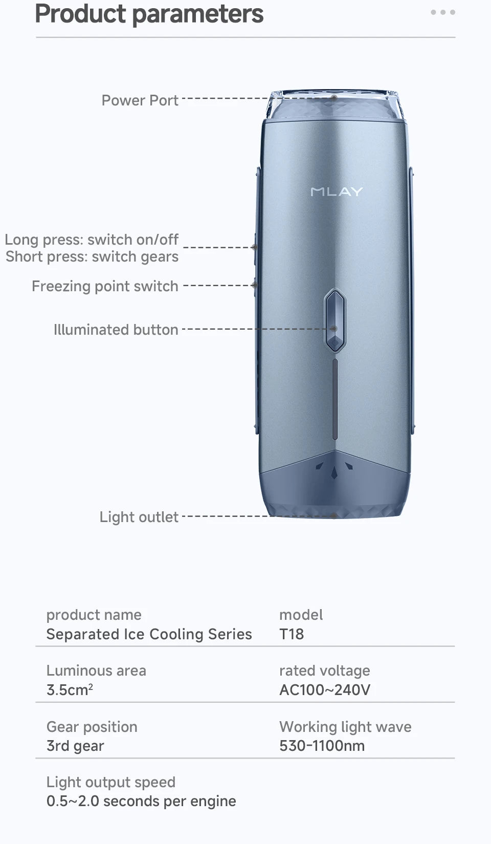 IPL Laser Hair Removal Device for Women & Men - Permanent Hair Remover