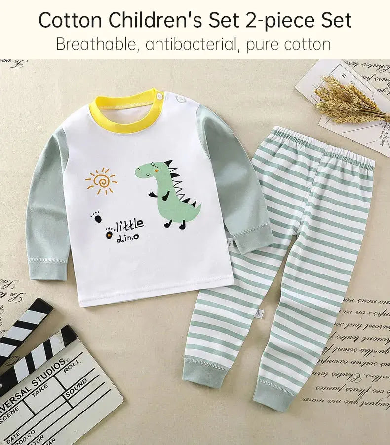 Boys Girls Suit Cartoon Pajamas