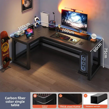 Premium Corner Computer Desk - Space-Saving Home Office Workstation