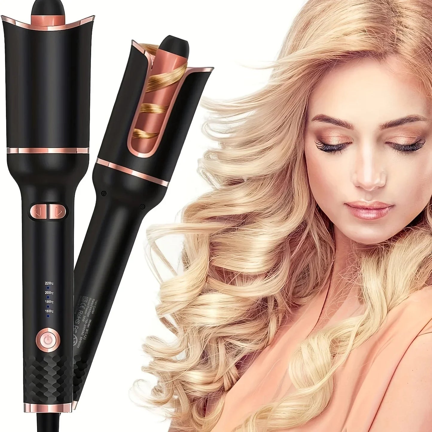 TINSOL Auto-Rotating Air Curling Iron - Professional Ceramic Hair Styling Tool
