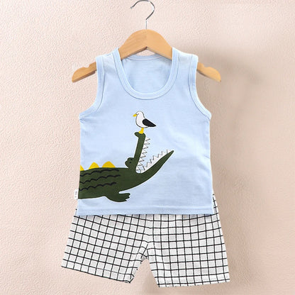 Kids Summer Vest & Shorts Set