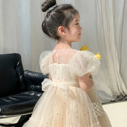 Summer Girls Princess Dress - Tulle Yarn Dress for Kids (Cute Sweet Temperament Style)