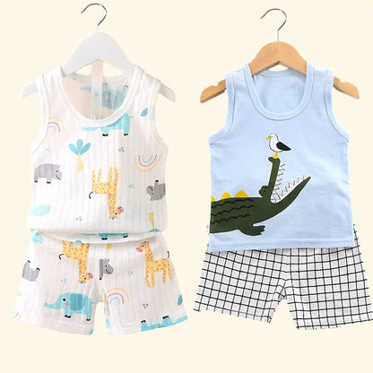 Kids Summer Vest & Shorts Set