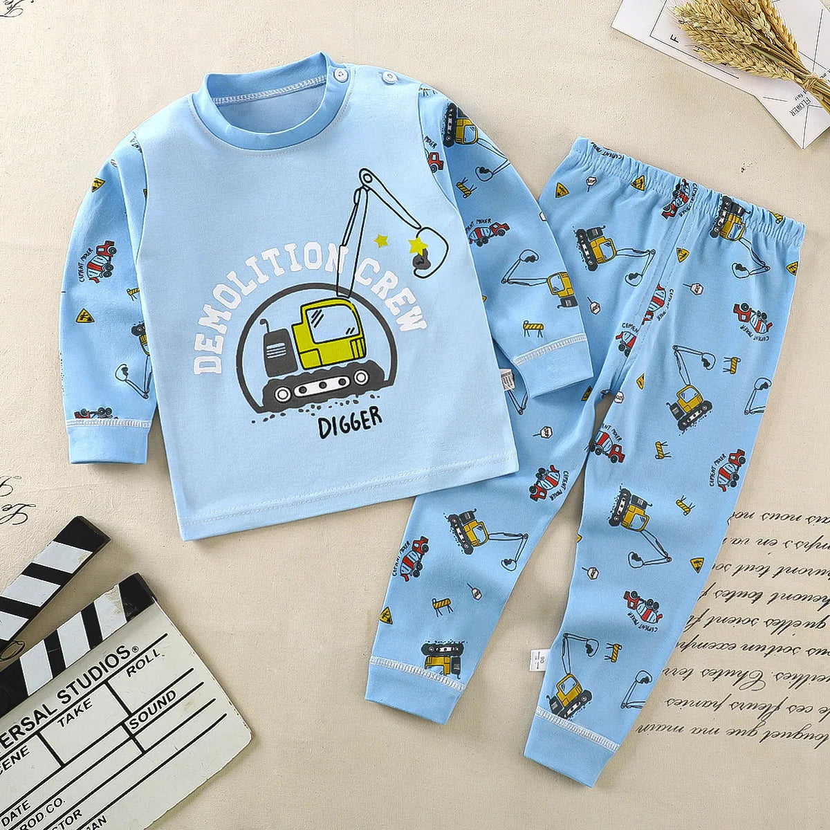 Boys Girls Suit Cartoon Pajamas