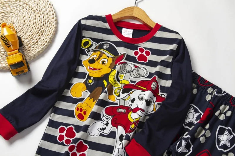PAW Patrol Pajama Set - Long Sleeve Cartoon Sleepwear for Boys & Girls (2-Piece)