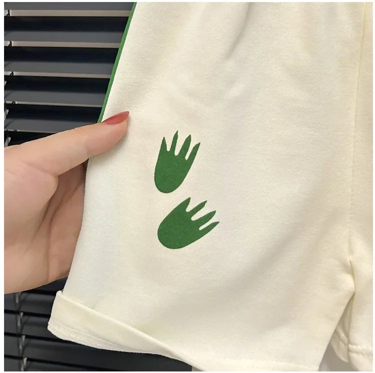 Kids Striped T-Shirt & Shorts Set - Summer Loungewear for Boys & Girls