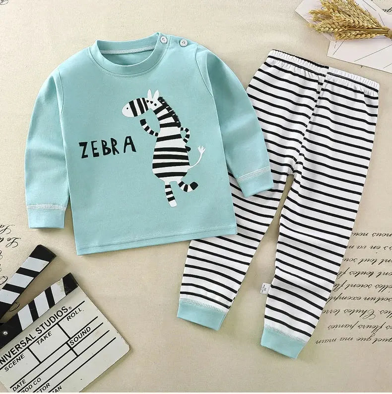 Boys Girls Suit Cartoon Pajamas