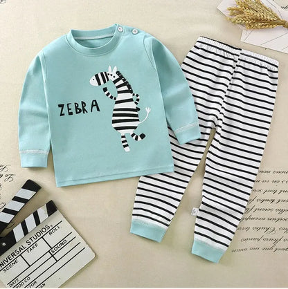 Boys Girls Suit Cartoon Pajamas