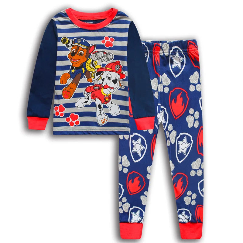 PAW Patrol Pajama Set - Long Sleeve Cartoon Sleepwear for Boys & Girls (2-Piece)