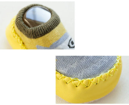 Baby Socks Slippers with Anti-Slip Rubber Soles - Indoor Shoes for Infants & Toddlers