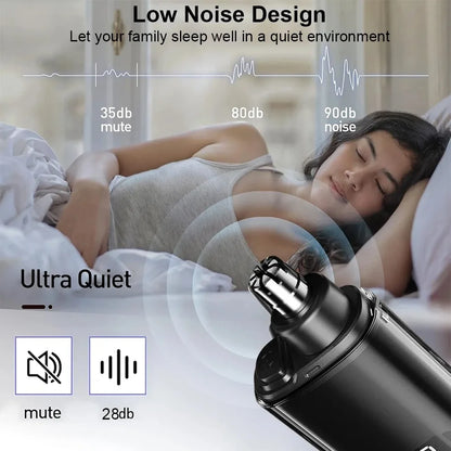 USB Rechargeable Nose & Ear Hair Trimmer - Waterproof Painless Grooming Tool for Men