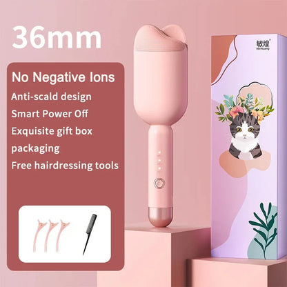 Electric Hair Curler - 36mm Ceramic Curling Iron for Long-Lasting Waves