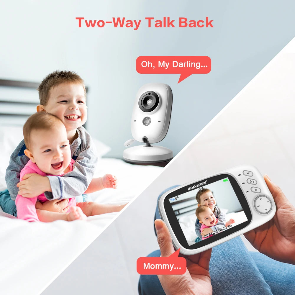 VB603 3.2" Wireless Video Baby Monitor - Night Vision, Two-Way Audio & Security Camera