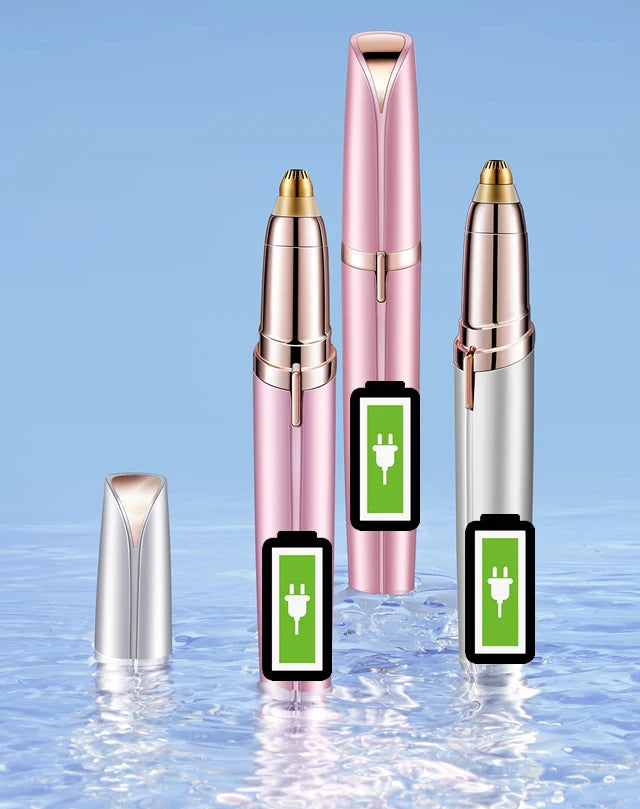 Electric Eyebrow Trimmer - Painless Portable Facial Hair Removal Tool for Women
