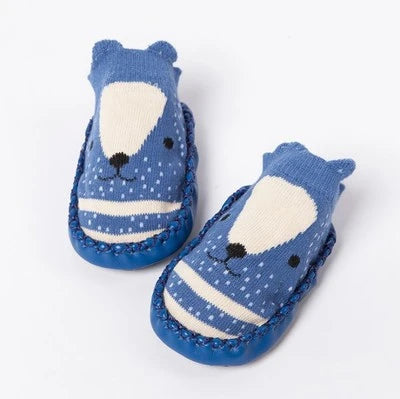 Baby Socks Slippers with Anti-Slip Rubber Soles - Indoor Shoes for Infants & Toddlers