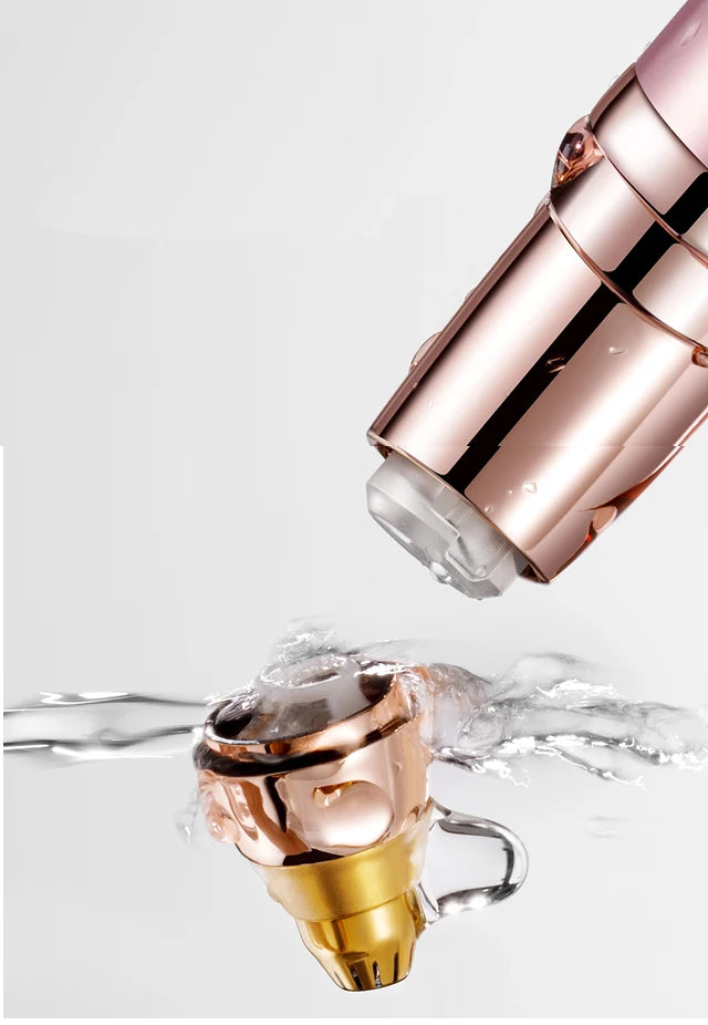 Electric Eyebrow Trimmer - Painless Portable Facial Hair Removal Tool for Women