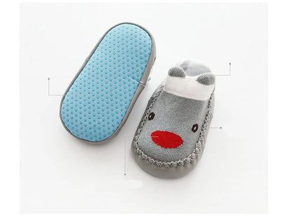 Baby Socks Slippers with Anti-Slip Rubber Soles - Indoor Shoes for Infants & Toddlers