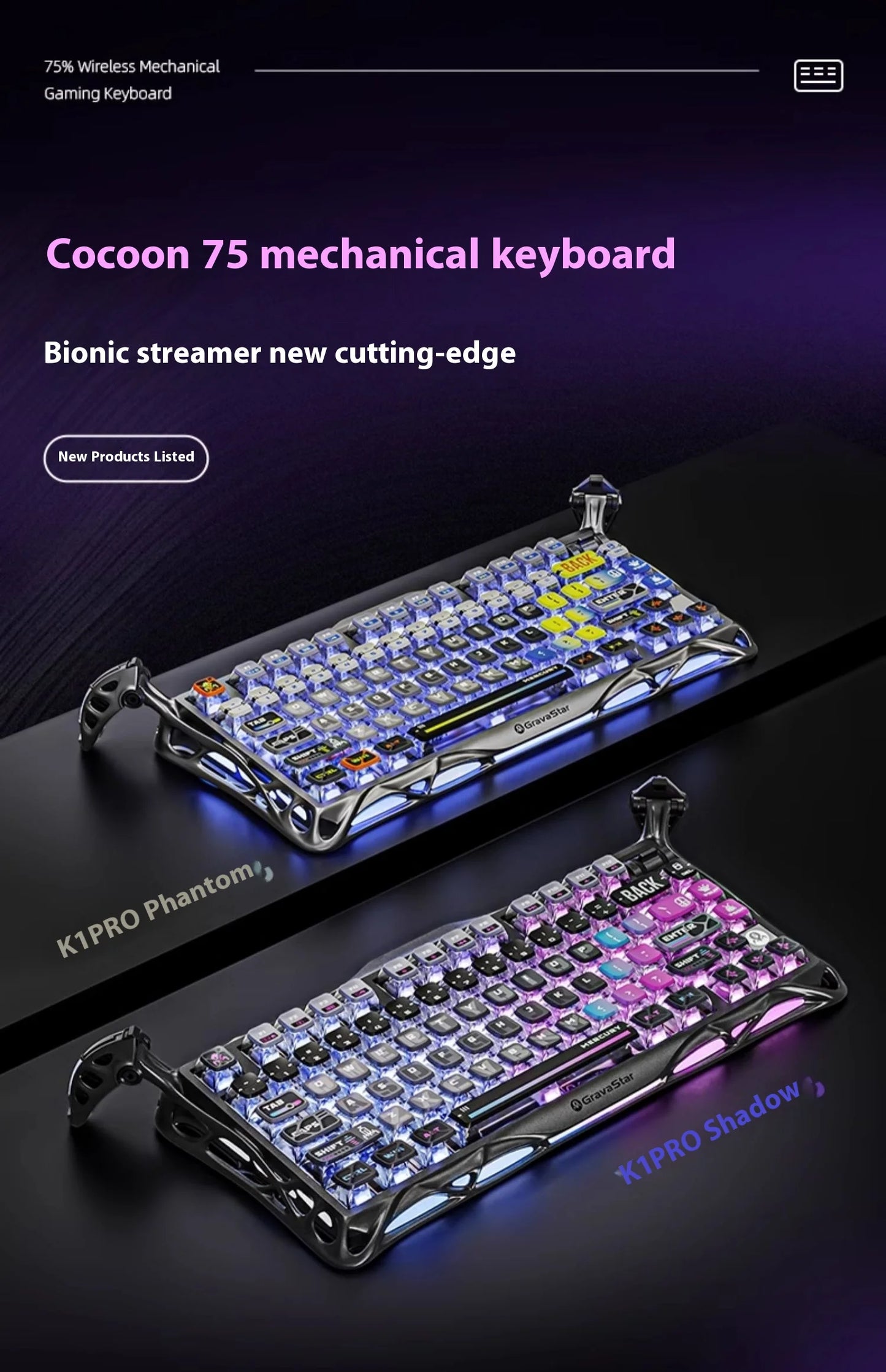 GravaStar 75k1pro Esports Gaming Mechanical Keyboard