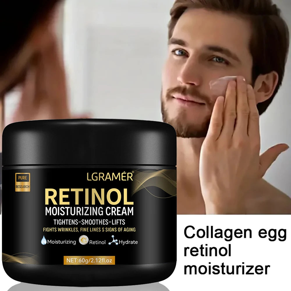 Men's Retinol Face Moisturizer - Anti-Aging Cream for Wrinkles & Fine Lines